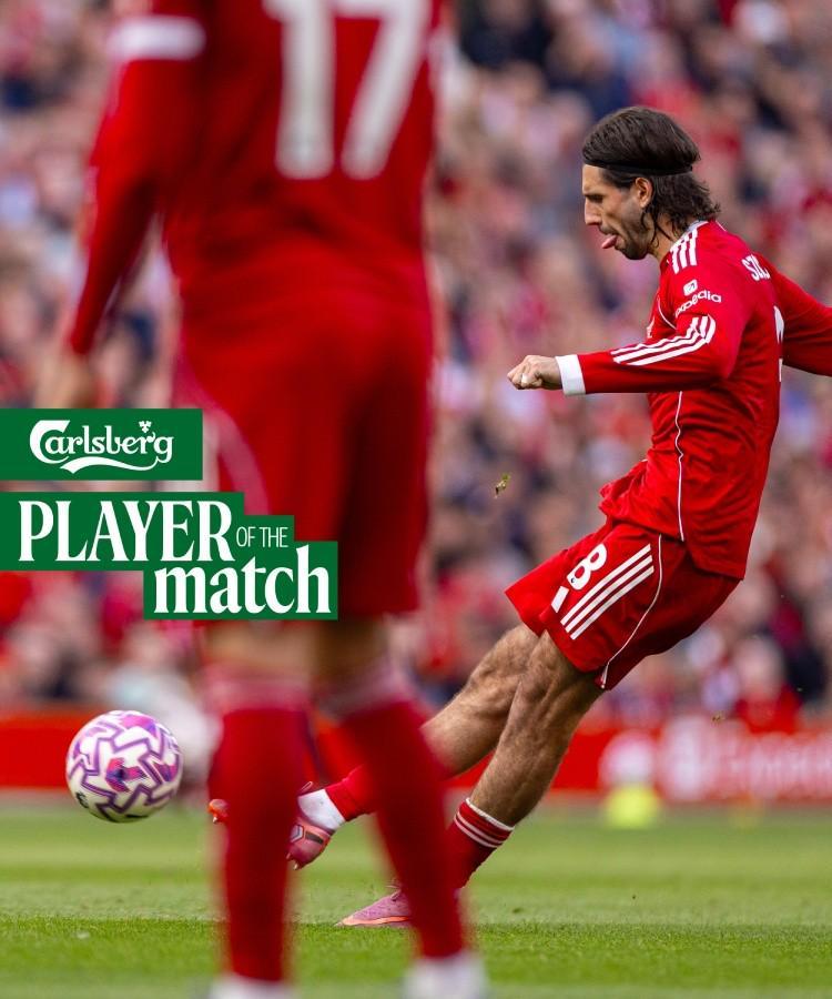 世界杯官网app下载官方最新版-连场当选，索博当选与阿森纳一役利物浦队内最佳球员